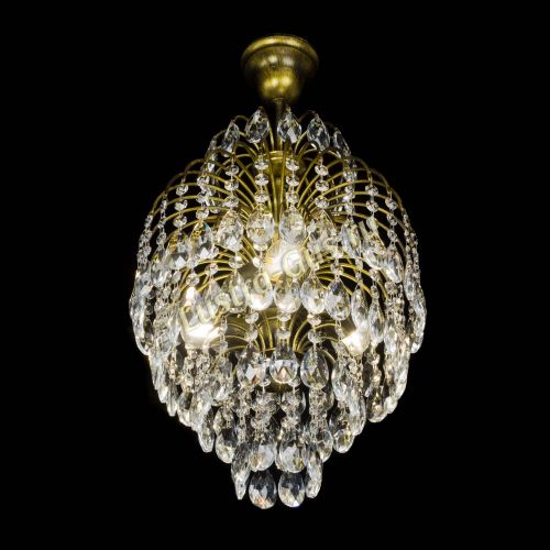 Люстра Лора №3 журавлик под бронзу в Самаре Гусь Хрустальный