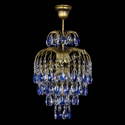 Люстра Лора №3 журавлик Синяя под бронзу в Самаре Люстра Лора №3 журавлик Синяя под бронзу в Самаре