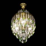 Люстра Лора №3 журавлик Зеленая под бронзу в Самаре