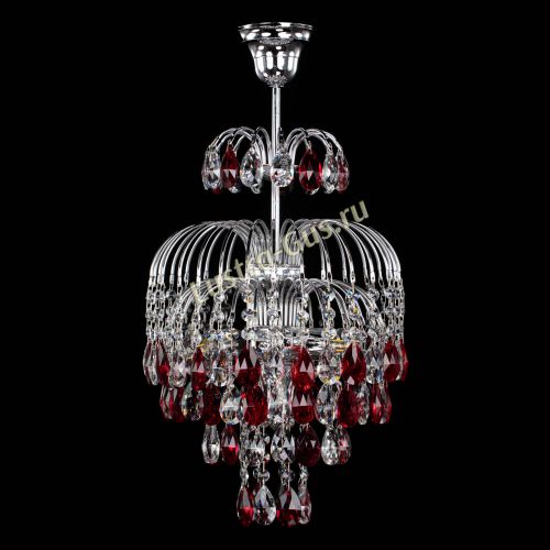 Люстра Лора №3 журавлик красная в Самаре Гусь Хрустальный