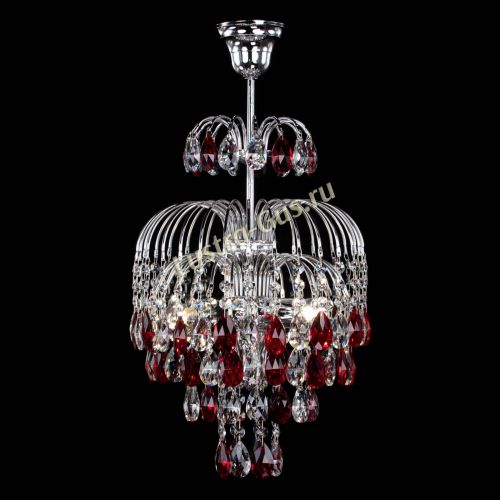 Люстра Лора №3 журавлик красная в Самаре Гусь Хрустальный