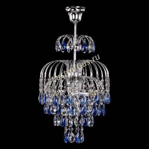 Люстра Лора №3 журавлик синяя в Самаре Гусь Хрустальный