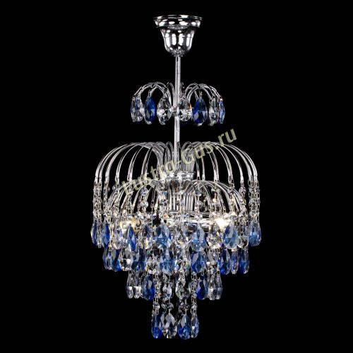 Люстра Лора №3 журавлик синяя в Самаре Гусь Хрустальный