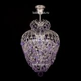 Люстра Лора оптикон сиреневая в Самаре