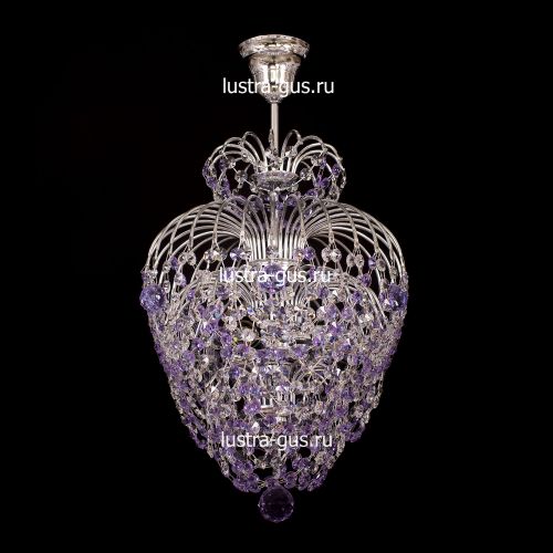 Люстра Лора оптикон сиреневая в Самаре Гусь Хрустальный