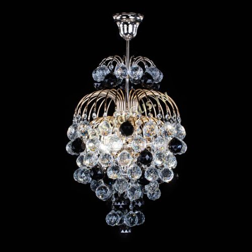 Люстра Лора Шар 40 черная в Самаре Гусь Хрустальный