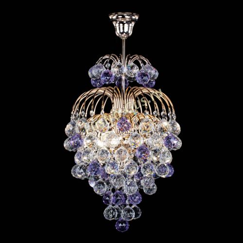 Люстра Лора Шар 40 фиолетовая в Самаре Гусь Хрустальный