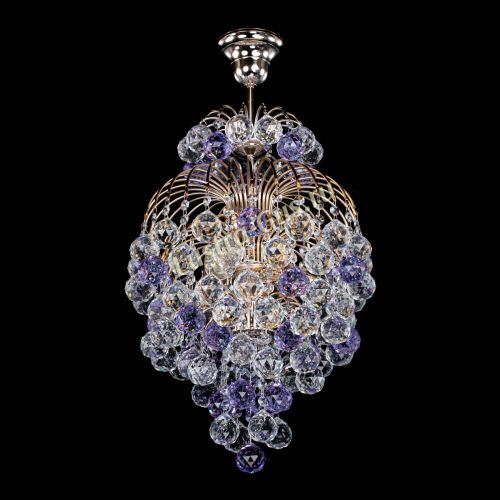 Люстра Лора Шар 40 фиолетовая в Самаре Гусь Хрустальный
