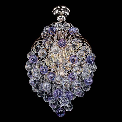 Люстра Лора Шар 40 фиолетовая в Самаре Гусь Хрустальный