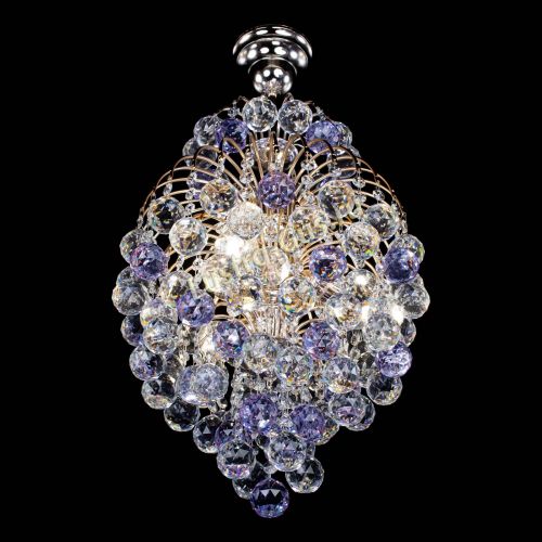 Люстра Лора Шар 40 фиолетовая в Самаре Гусь Хрустальный