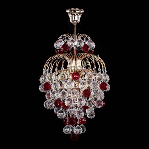 Люстра Лора Шар 40 красная в Самаре Гусь Хрустальный