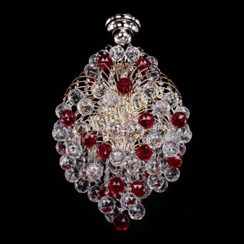 Люстра Лора Шар 40 красная в Самаре Гусь Хрустальный