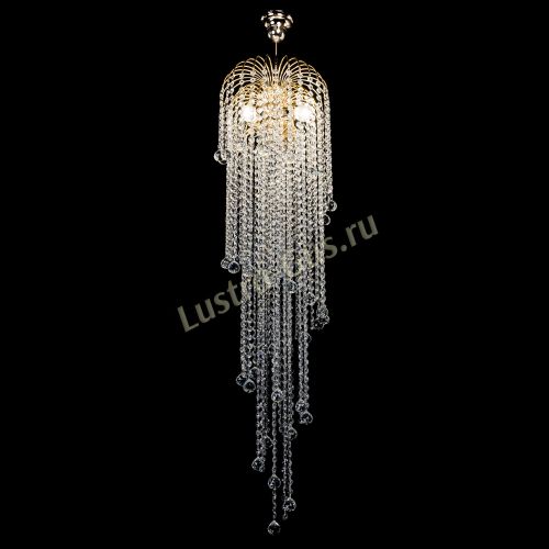 Люстра Лора Винтаж длинная (шар 30мм) в Самаре Гусь Хрустальный
