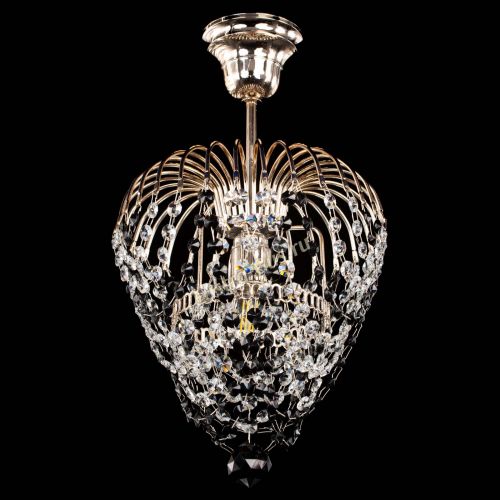 Люстра Малинка обтикон черная в Самаре Гусь Хрустальный