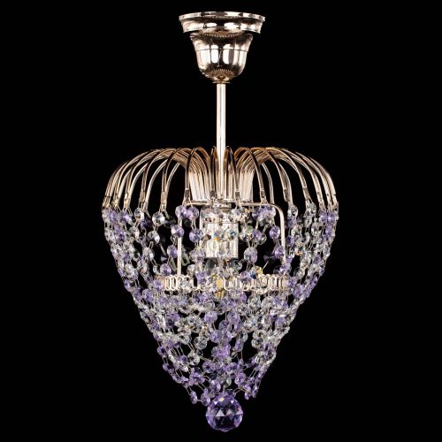 Люстра Малинка обтикон фиолетовая в Самаре Гусь Хрустальный