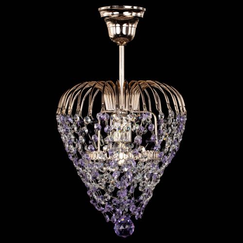 Люстра Малинка обтикон фиолетовая в Самаре Гусь Хрустальный