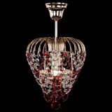 Люстра Малинка обтикон красная в Самаре