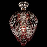 Люстра Малинка обтикон красная в Самаре