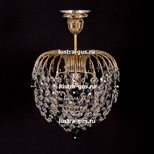 Люстра Малинка шар черная в Самаре Гусь Хрустальный