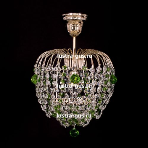 Люстра Малинка шар зеленая в Самаре Гусь Хрустальный