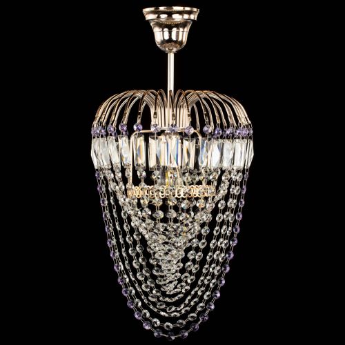 Люстра Малинка Водоворот фиолетовая в Самаре Гусь Хрустальный