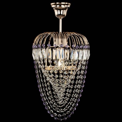 Люстра Малинка Водоворот фиолетовая в Самаре Гусь Хрустальный