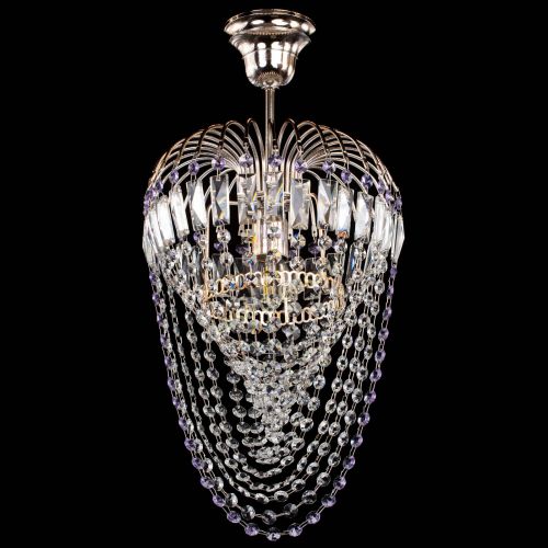 Люстра Малинка Водоворот фиолетовая в Самаре Гусь Хрустальный