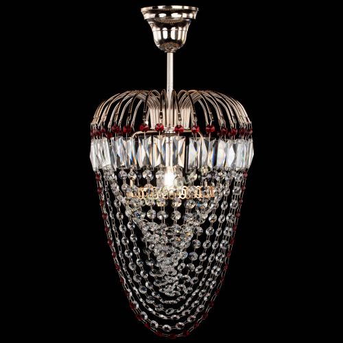 Люстра Малинка Водоворот красная в Самаре Гусь Хрустальный