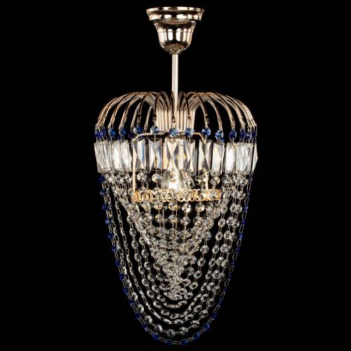 Люстра Малинка Водоворот синяя в Самаре Гусь Хрустальный