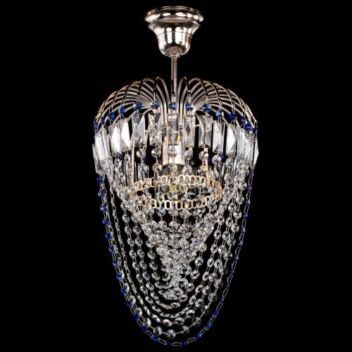 Люстра Малинка Водоворот синяя в Самаре Гусь Хрустальный