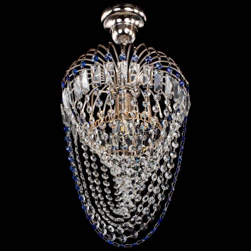 Люстра Малинка Водоворот синяя в Самаре Гусь Хрустальный