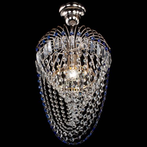 Люстра Малинка Водоворот синяя в Самаре Гусь Хрустальный