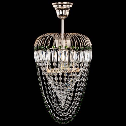 Люстра Малинка Водоворот зеленая в Самаре Гусь Хрустальный