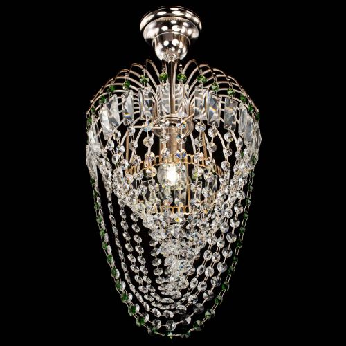 Люстра Малинка Водоворот зеленая в Самаре Гусь Хрустальный