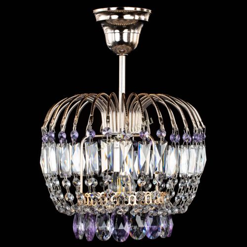 Люстра Малинка фиолетовая в Самаре Гусь Хрустальный