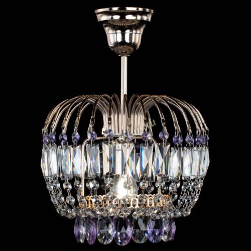Люстра Малинка фиолетовая в Самаре Гусь Хрустальный