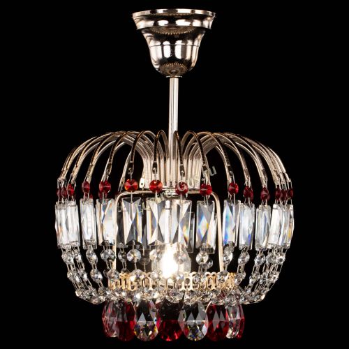 Люстра Малинка красная в Самаре Гусь Хрустальный
