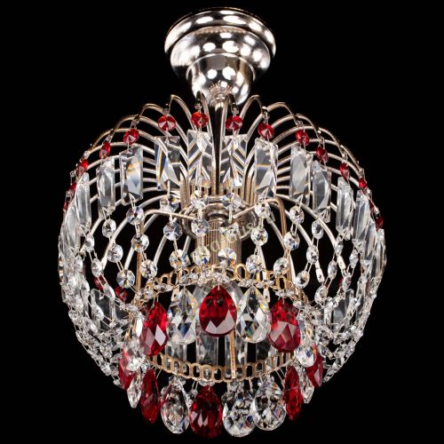 Люстра Малинка красная в Самаре Гусь Хрустальный