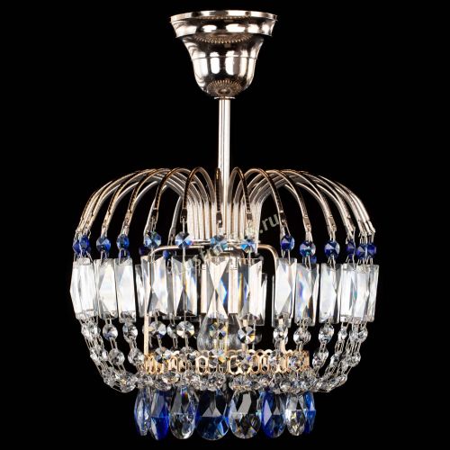 Люстра Малинка синяя в Самаре Гусь Хрустальный