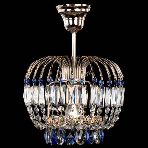 Люстра Малинка синяя в Самаре Гусь Хрустальный