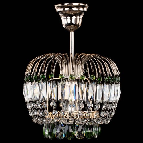 Люстра Малинка зеленая в Самаре Гусь Хрустальный