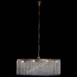 Люстра Милан капель №10 под бронзу синяя с подвесом в Самаре