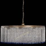 Люстра Милан капель №10 под бронзу синяя с подвесом в Самаре