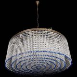 Люстра Милан капель №10 под бронзу синяя с подвесом в Самаре