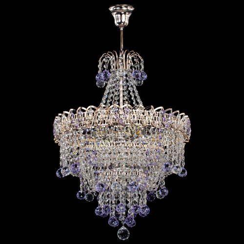 Люстра Натали Софья фиолетовая в Самаре Гусь Хрустальный
