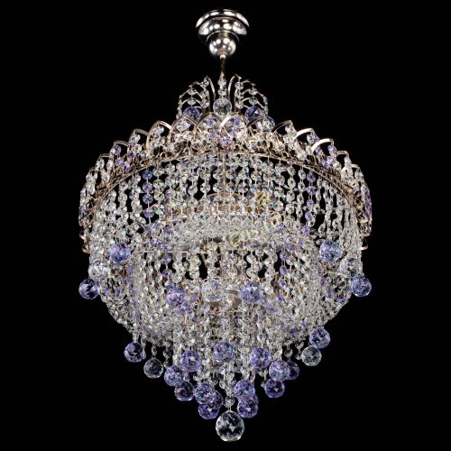 Люстра Натали Софья фиолетовая в Самаре Гусь Хрустальный