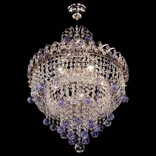 Люстра Натали Софья фиолетовая в Самаре Гусь Хрустальный