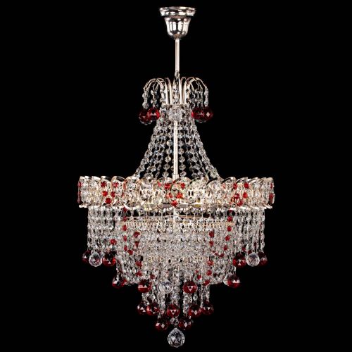 Люстра Натали Софья красная в Самаре Гусь Хрустальный