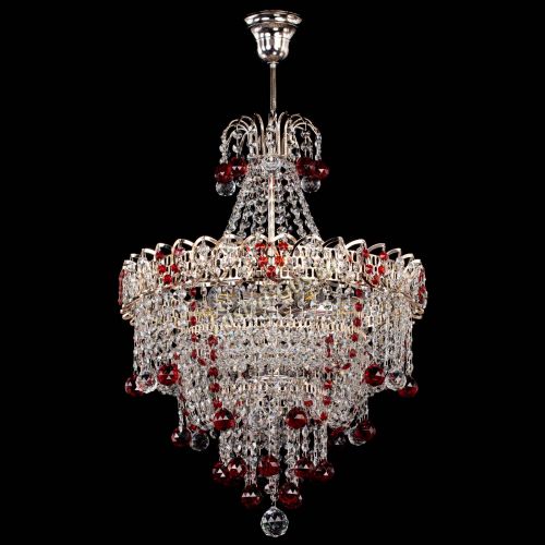Люстра Натали Софья красная в Самаре Гусь Хрустальный