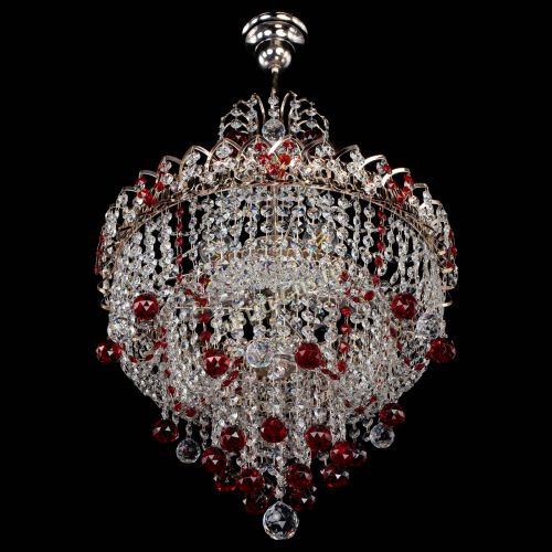Люстра Натали Софья красная в Самаре Гусь Хрустальный